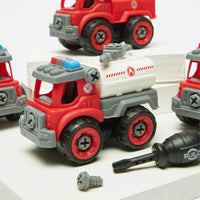 Thumbnail for PACK OF 4 MINI FIRE RESCUE ASSEMBLE DIY TRUCK