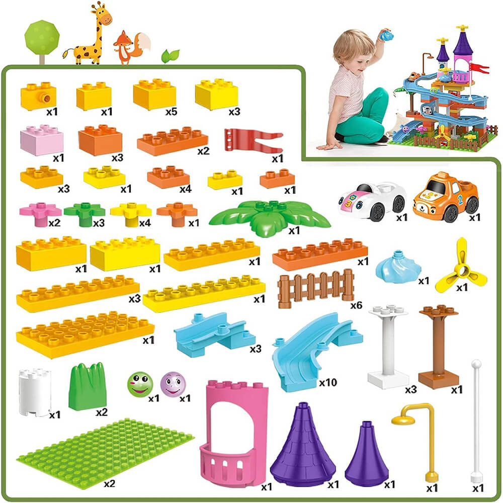 CASTLE BUILDING BLOCKS -87 PCS