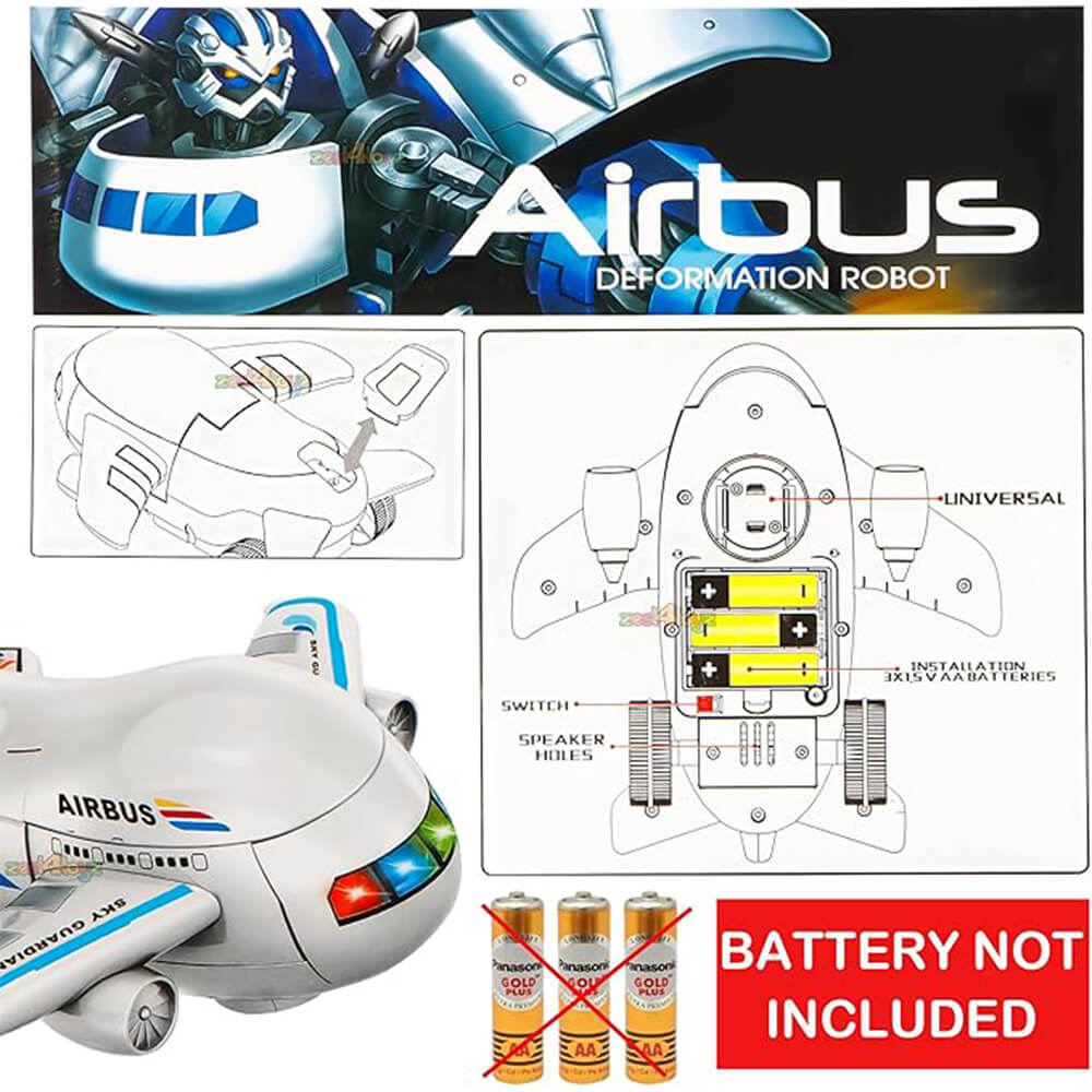 AIRBUS DEFORMATION ROBOT AEROPLANE TOY