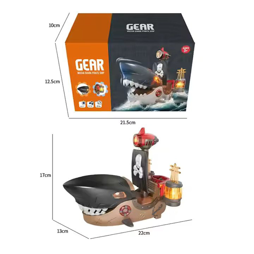 UNIVERSAL WHEEL SHARK PIRATE SHIP TOY