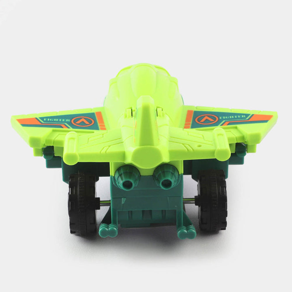 FRICTION TRANSFORM PLANE SMART VEHICLE TOY