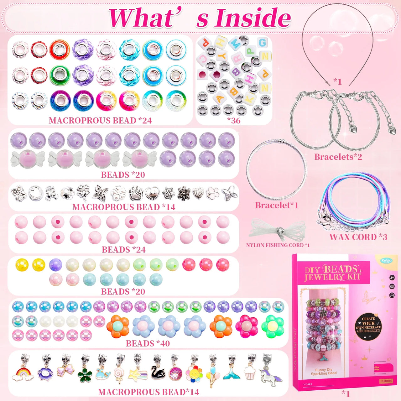 DIY BEADS JEWELRY KIT