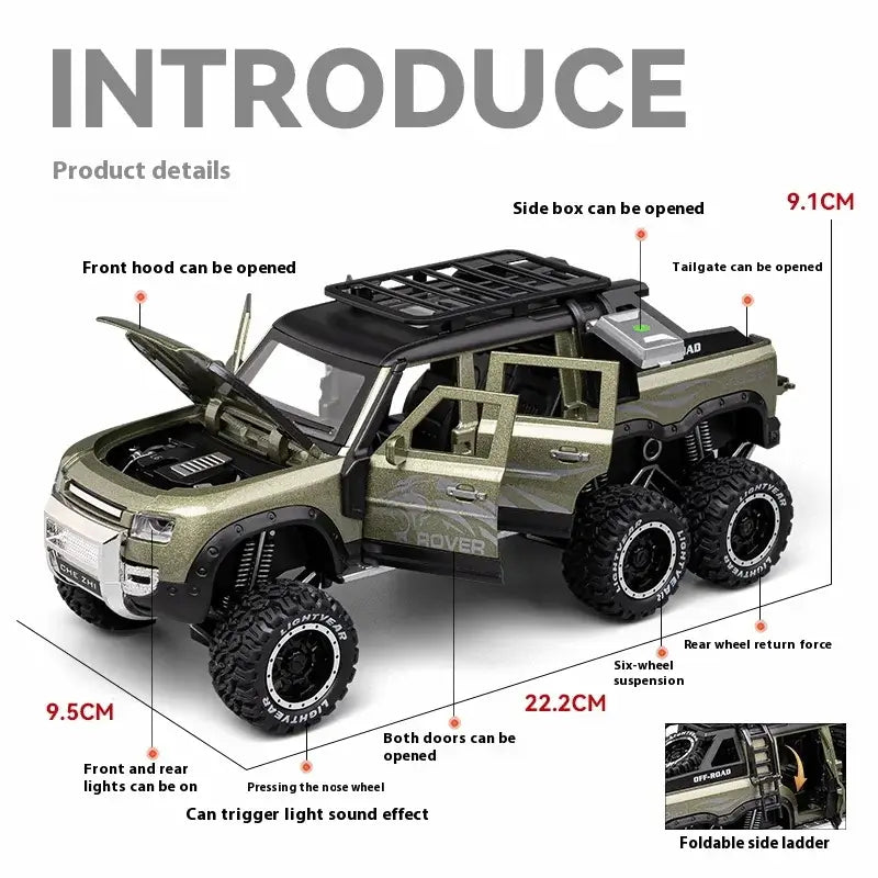 1 :24 DEFENDER FLYING HUNTSMAN ALLOY DIECAST MODEL