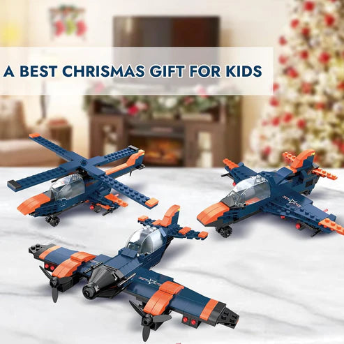 3 IN 1 COGO MAN CREATOR JET PLANE TO HELICOPTER