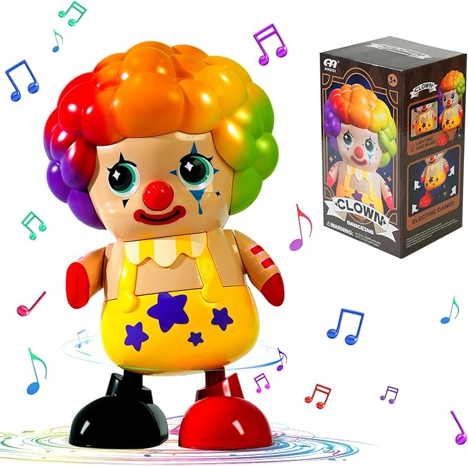 MUSICAL CLOWN DANCING ROBOT WALK TOY