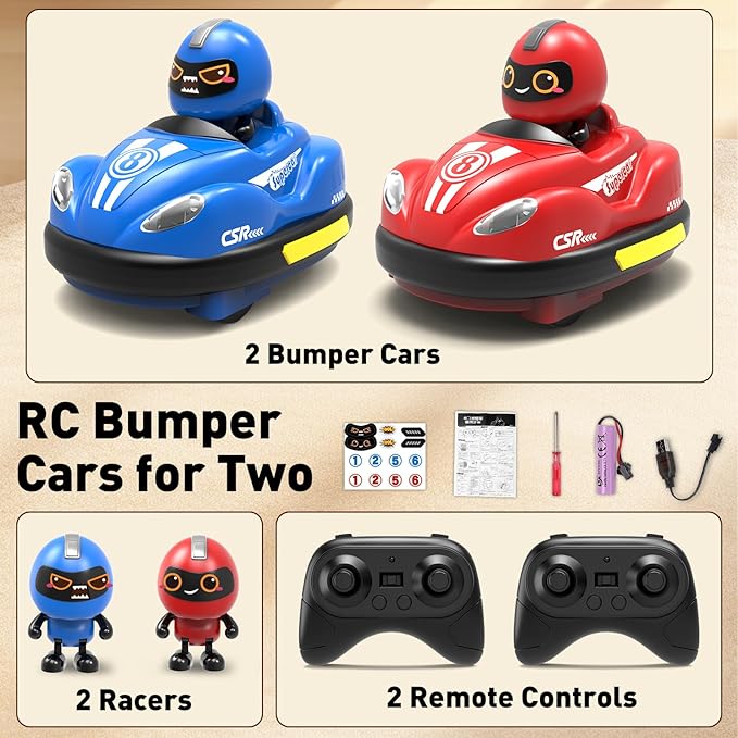 RC EJECTION BUMPER CAR - PACK OF 2