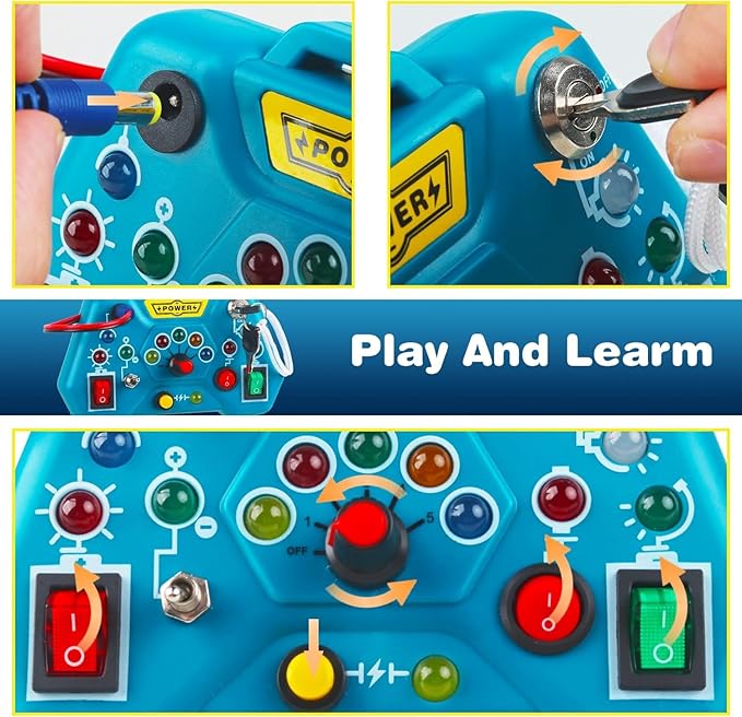 MONTESSORI HANDLE AND BUSY BOARD TOY
