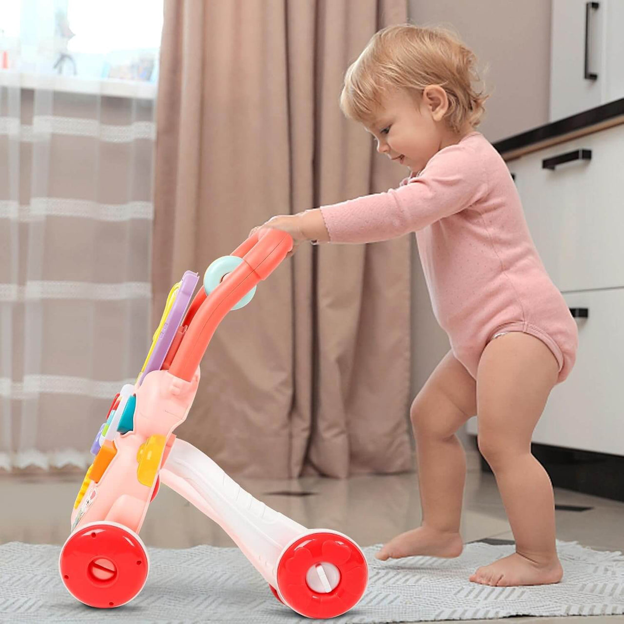 Huanger 3 in 1 Baby Activity Learning Walker