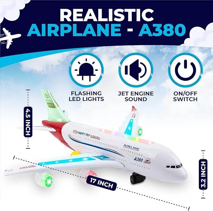 AIRLINES FLASH ELECTRIC A380 FOR KIDS