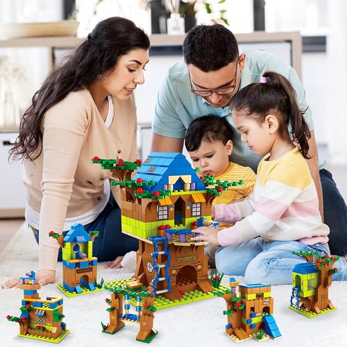 DIY 6 IN 1 TREE HOUSE BUILDING BLOCK