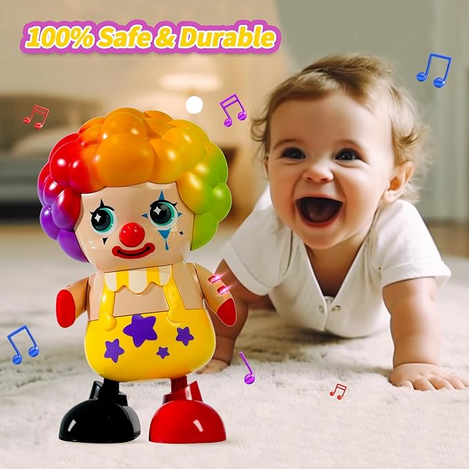 MUSICAL CLOWN DANCING ROBOT WALK TOY