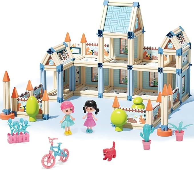 3D PRINCESS CASTLE VILLA DOLL HOUSE BUILDING - 233PCS