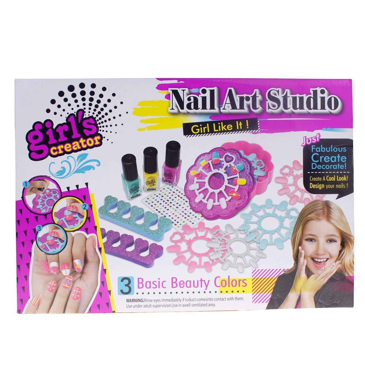 NAIL STYLING ART STUDIO & SET- 12PCS