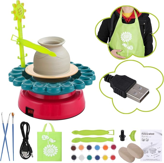 DIY SUNFLOWER POTTERY MACHINE
