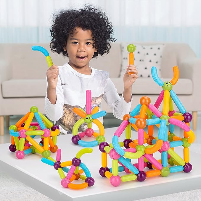MAGNETIC STICKS BUILDING BLOCKS - 84PCS