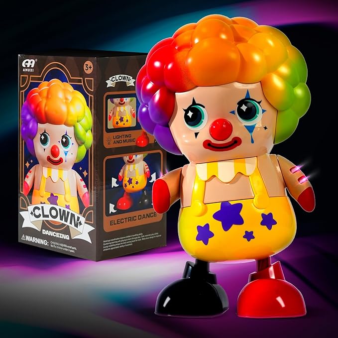 MUSICAL CLOWN DANCING ROBOT WALK TOY