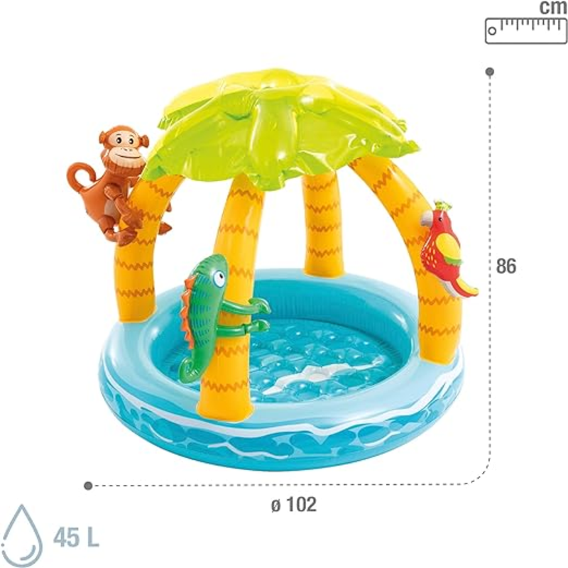 INTEX CHILDREN'S POOL TROPICAL ISLAND - 58417