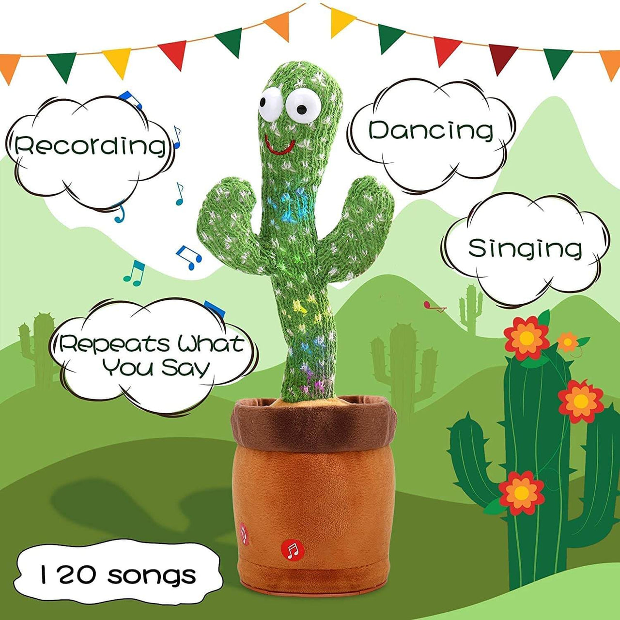 KIDS FUNNY DANCEING & TALKING CACTUS TREE