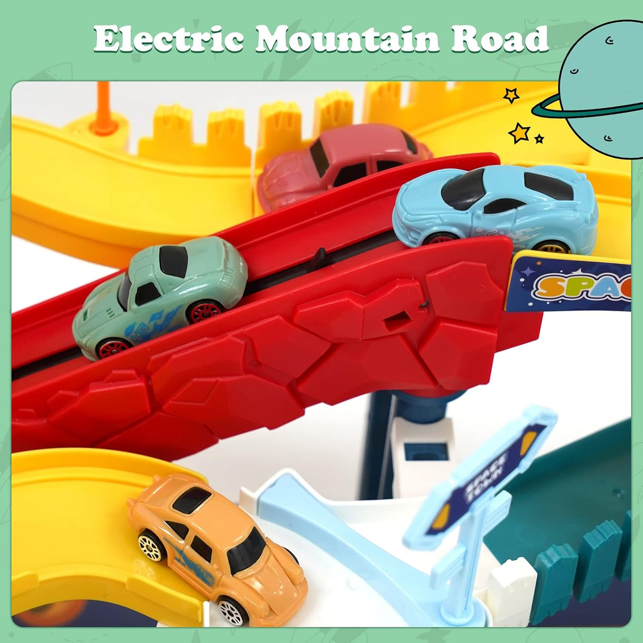 DINOSAUR RACING CAR TRACK SET