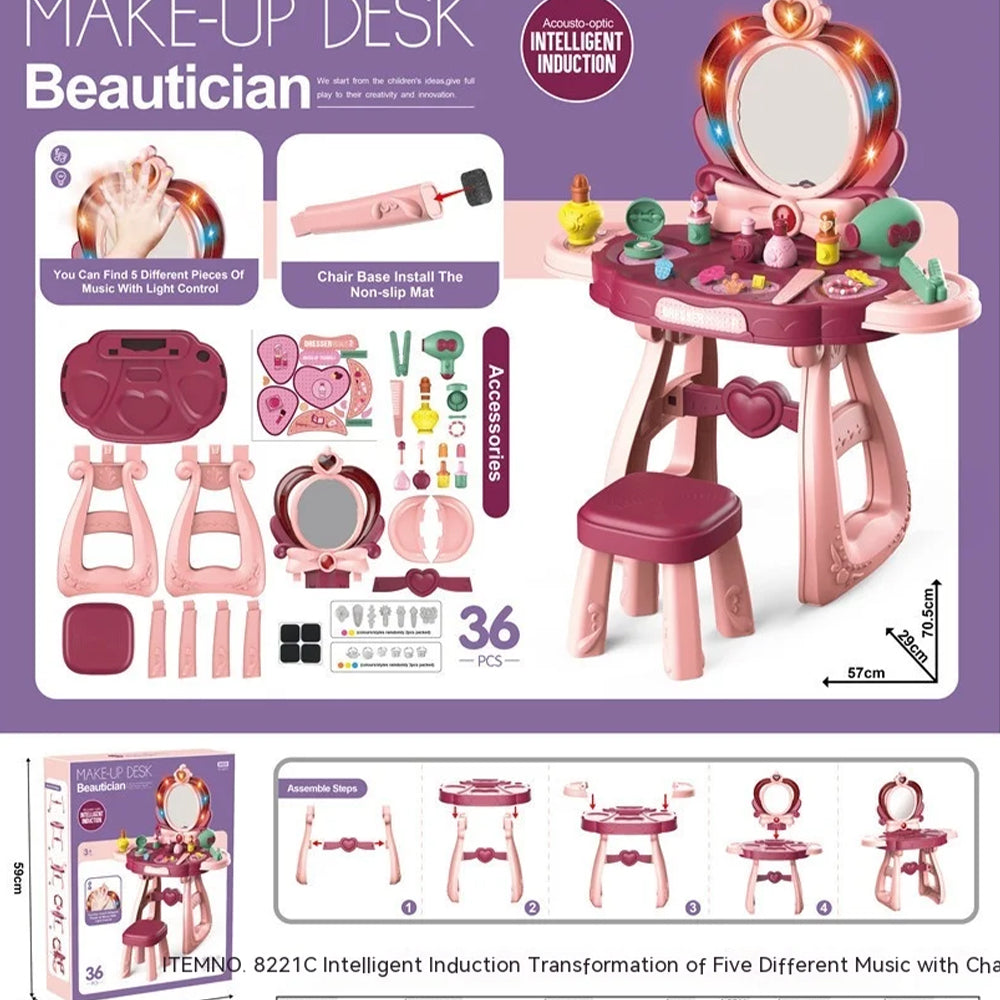 BEAUTICIAN MAKE-UP DESK -36PCS