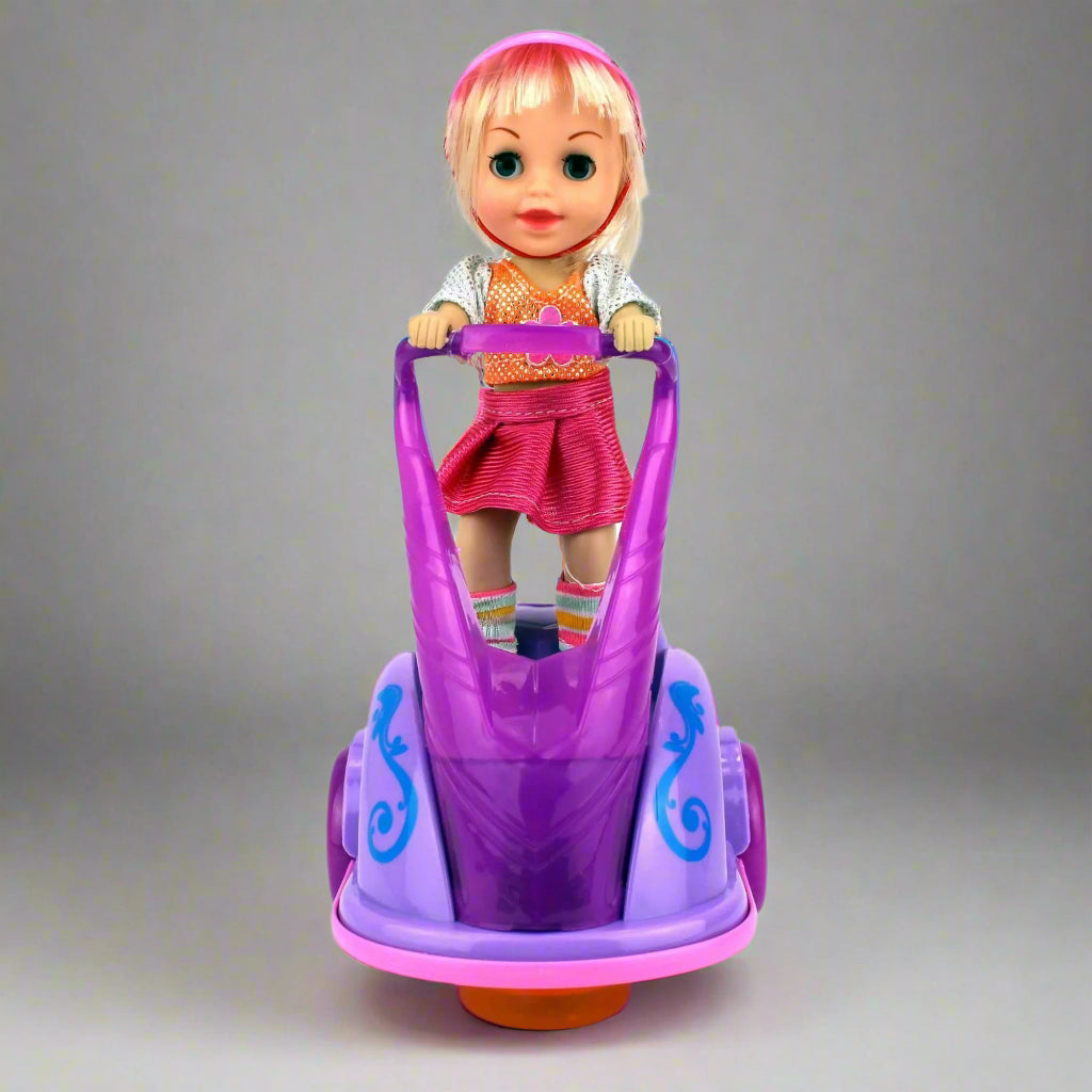 360 ROTATING SPORT GIRL SCOOTER TOY
