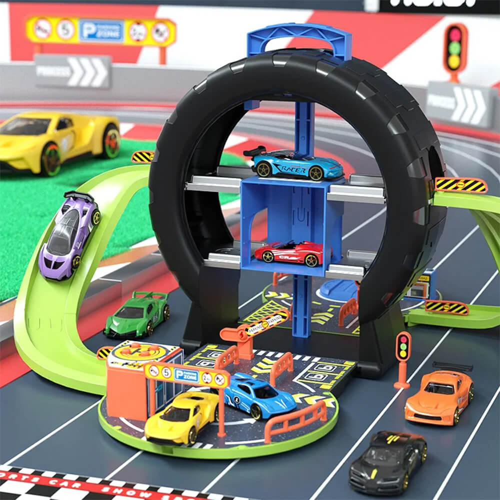 MULTIFUNCTIONAL DIY RACING WHEEL SHAPE TRACK SET