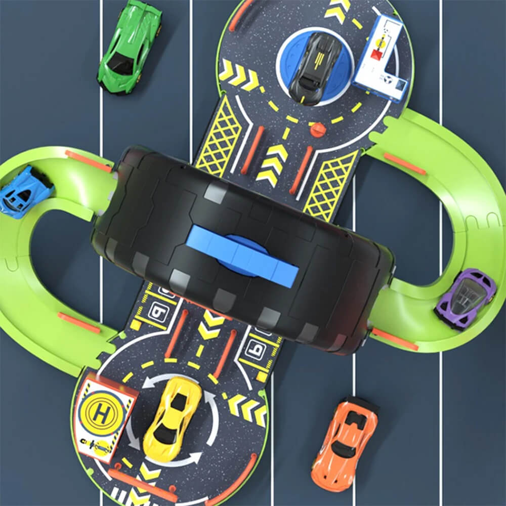 MULTIFUNCTIONAL DIY RACING WHEEL SHAPE TRACK SET