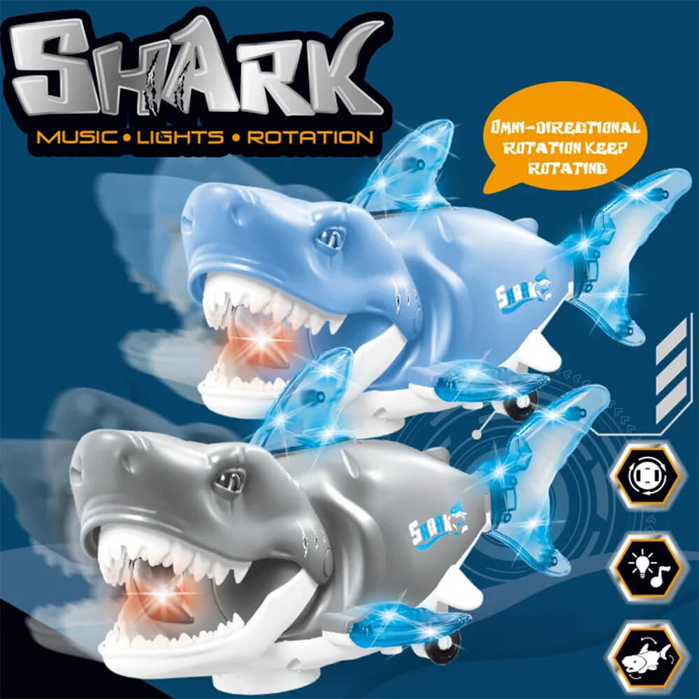 MUSICAL SHARK TOY WITH LIGHT AND MUSIC