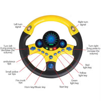 Thumbnail for SIMULATED DRIVING STEERING WHEEL TOY WITH MUSICAL KEY