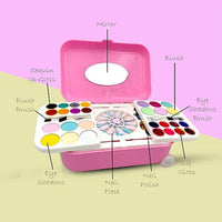 Thumbnail for MAKEUP NAIL ART KIT WITH PORTABLE BRIEFCASE FOR GIRLS