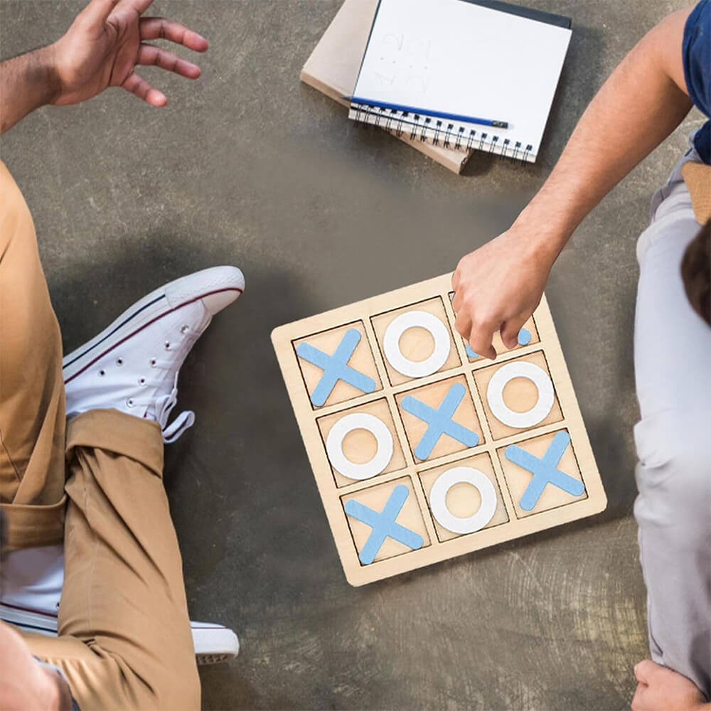 WOODEN TIC TAC TOE BOARD