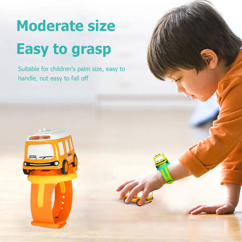 DIGITAL RC WATCH TOY CAR WITH LIGHT AND SOUND