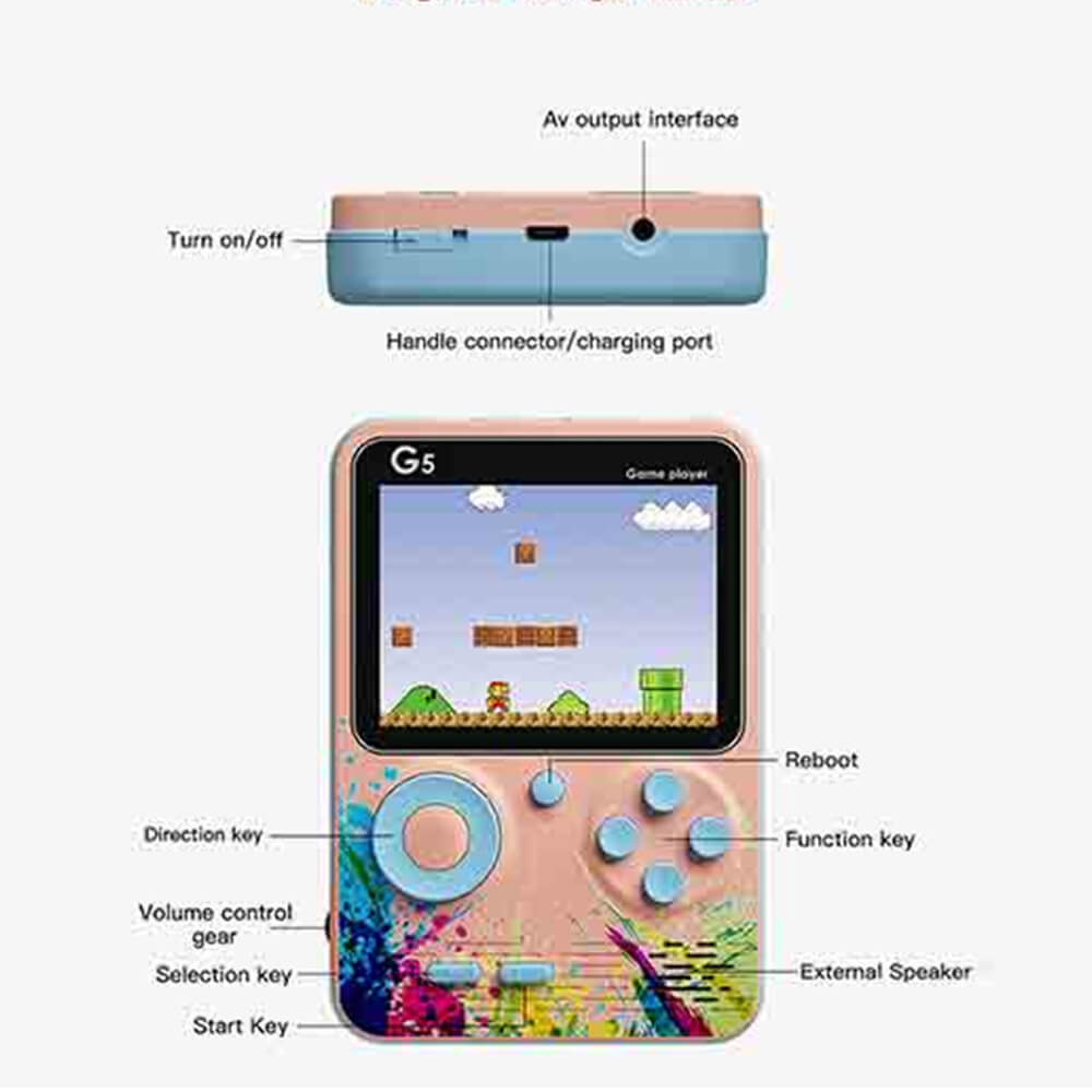 NEW CLASSIC 500 IN 1 G5 Retro GAME CONSOLE