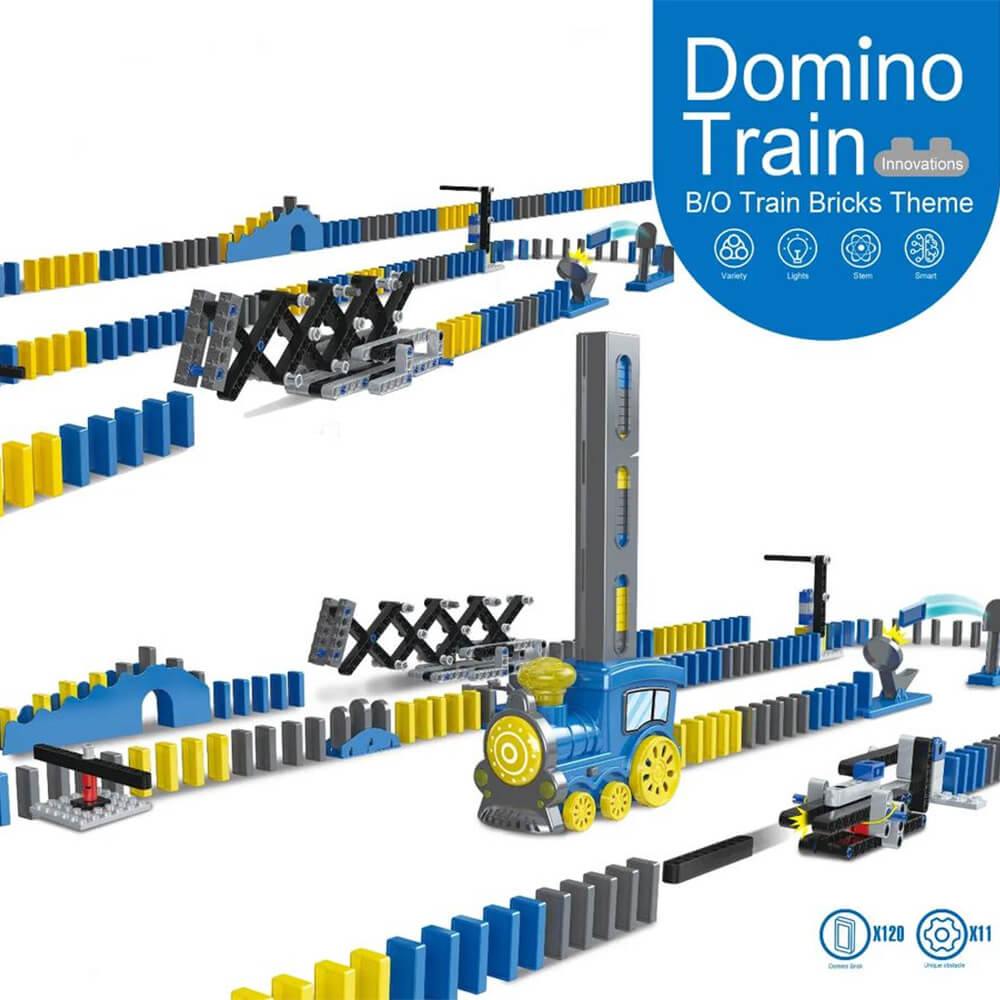 DOMINO BRICKS TRAIN PLAY SET