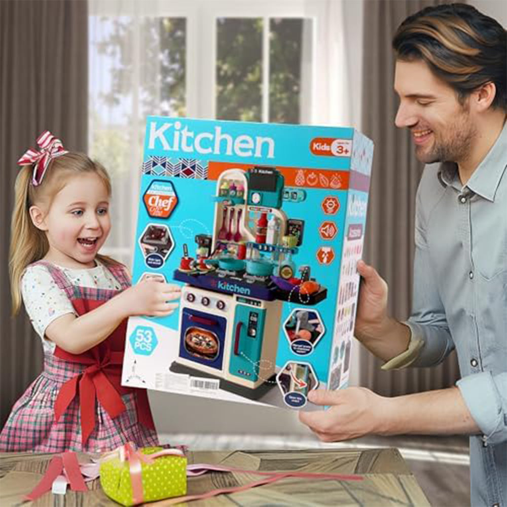 KIDS KITCHEN PLAYSET - 53 PCS