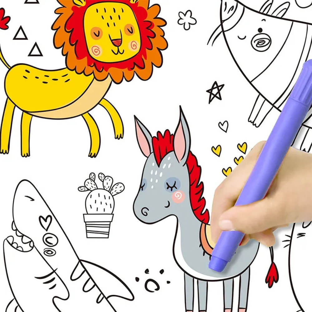 KID'S CREATIVE COLORING PAPER ROLL