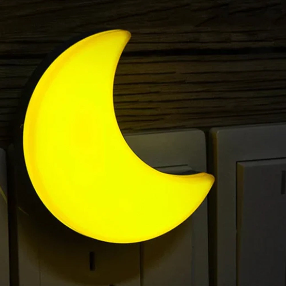 CUTE MOON LED PLUG-IN NIGHT LIGHT