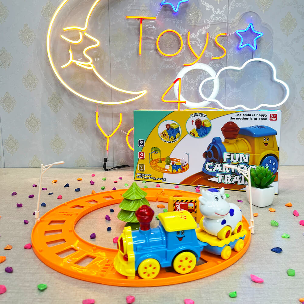 ELECTRIC TRAIN TRACK SET WITH LIGHT & SOUND