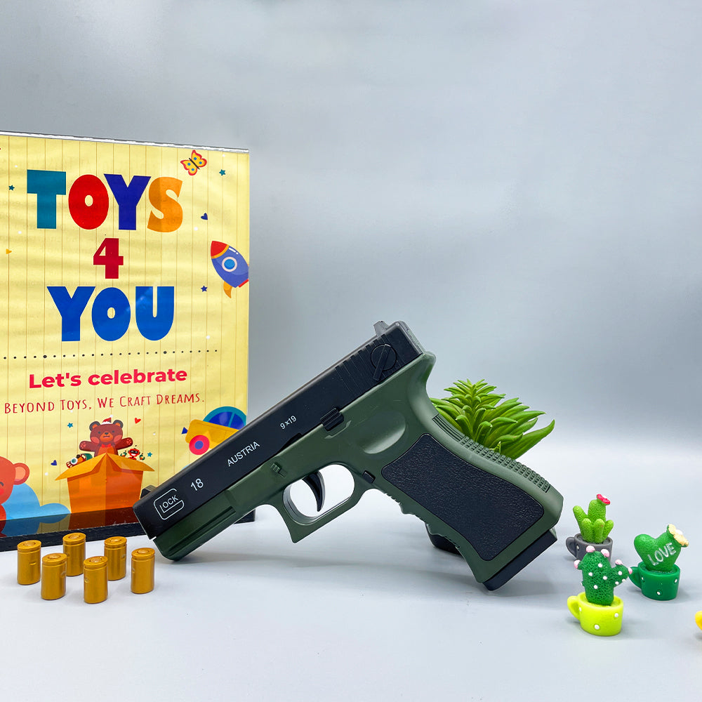 AUTOMATIC SHELL EJECTION SOFT BULLET GLOCK GUN