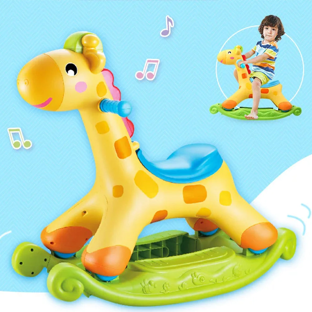 ROCKING & RIDING GIRAFFE FOR KIDS