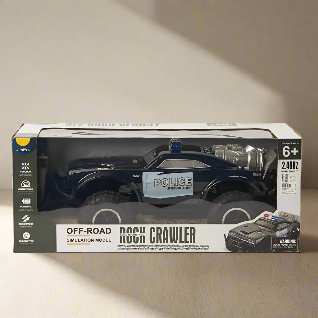 1:8 REMOTE CONTROL POLICE CAR WITH LIGHT