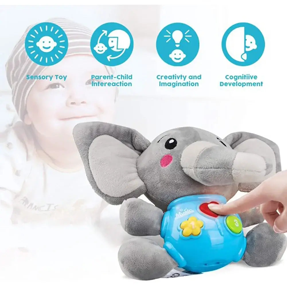 MUSICAL PLUSH ELEPHANT BABY TOY