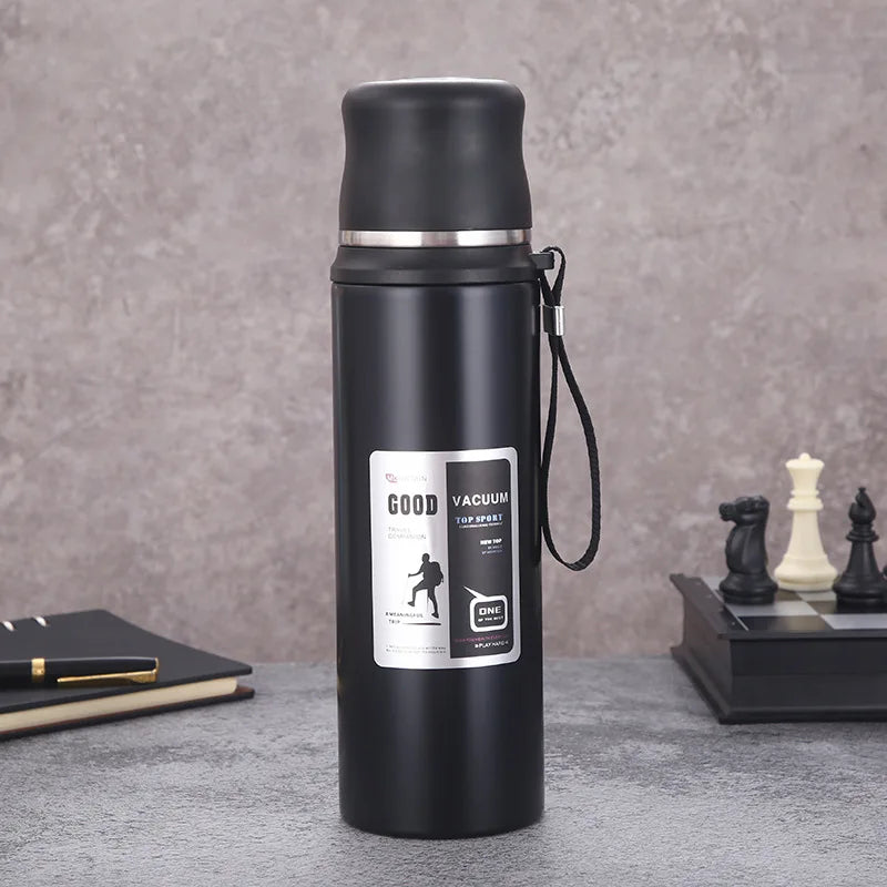 PORTABLE SPORTS VACUUM STAINLESS STEEL WATER BOTTLE