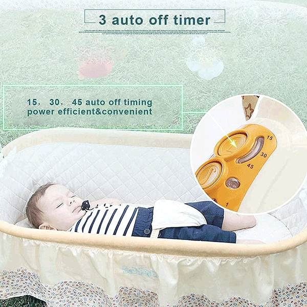 BABY CRADLE ELECTRIC SWING & BED WITH REMOTE