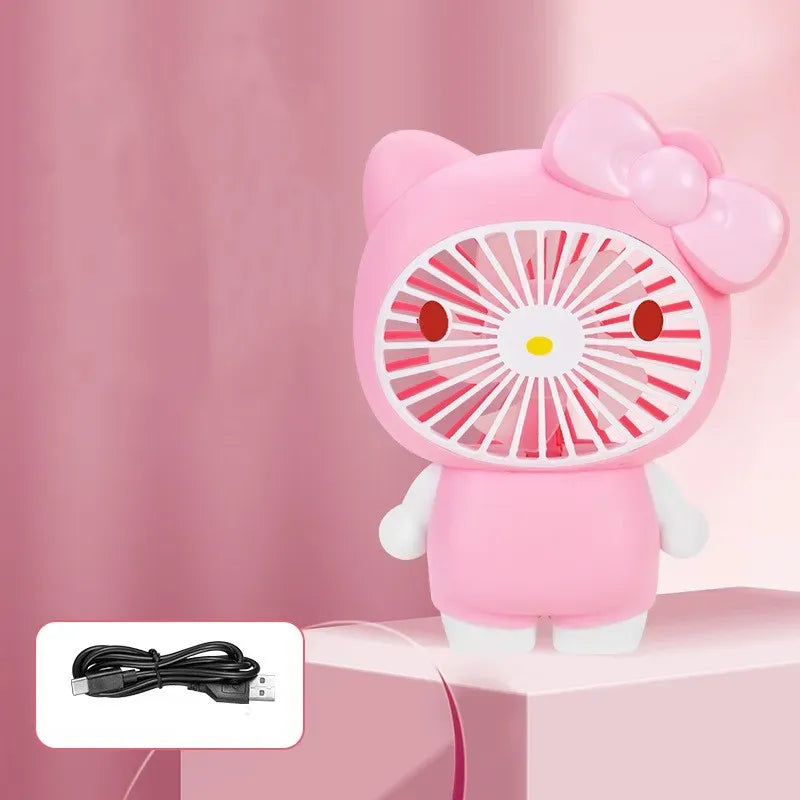 SANRIO HELLO KITTY KUROMI MY MELODY KAWAII MINI CARTOON USB FAN