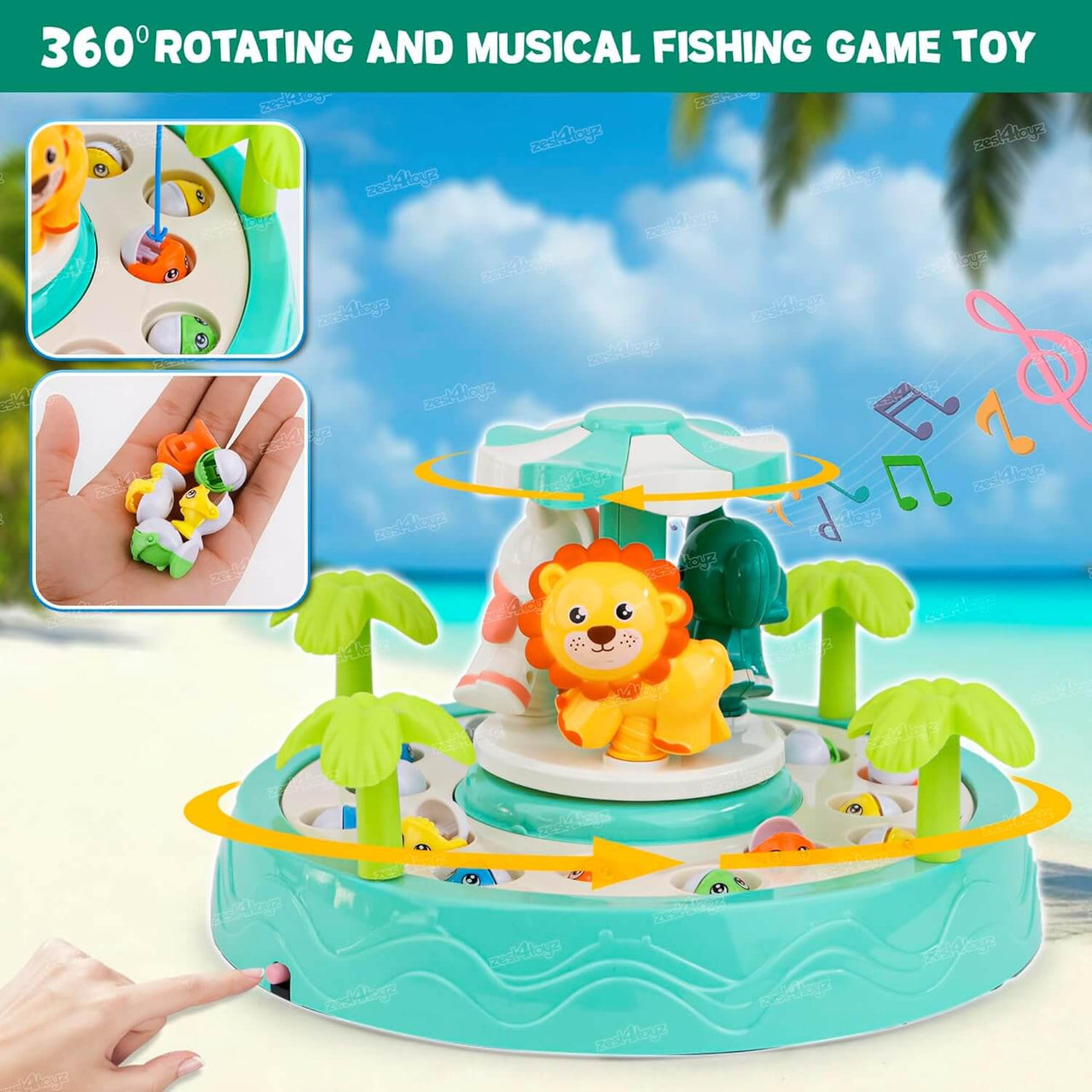 AMUSEMENT PARK FISHING GAME WITH LIGHT AND SOUND