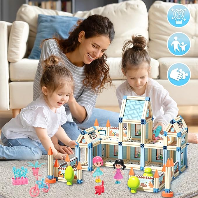 3D PRINCESS CASTLE VILLA DOLL HOUSE BUILDING - 233PCS