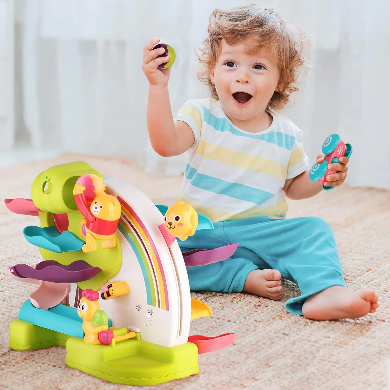 ROLLER COASTER LEARNING TOY WITH MUSIC