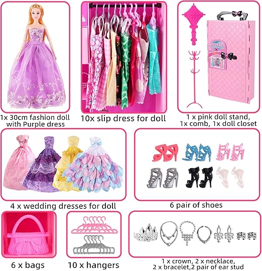 DOLL WARDROBE PLAYSET TOY