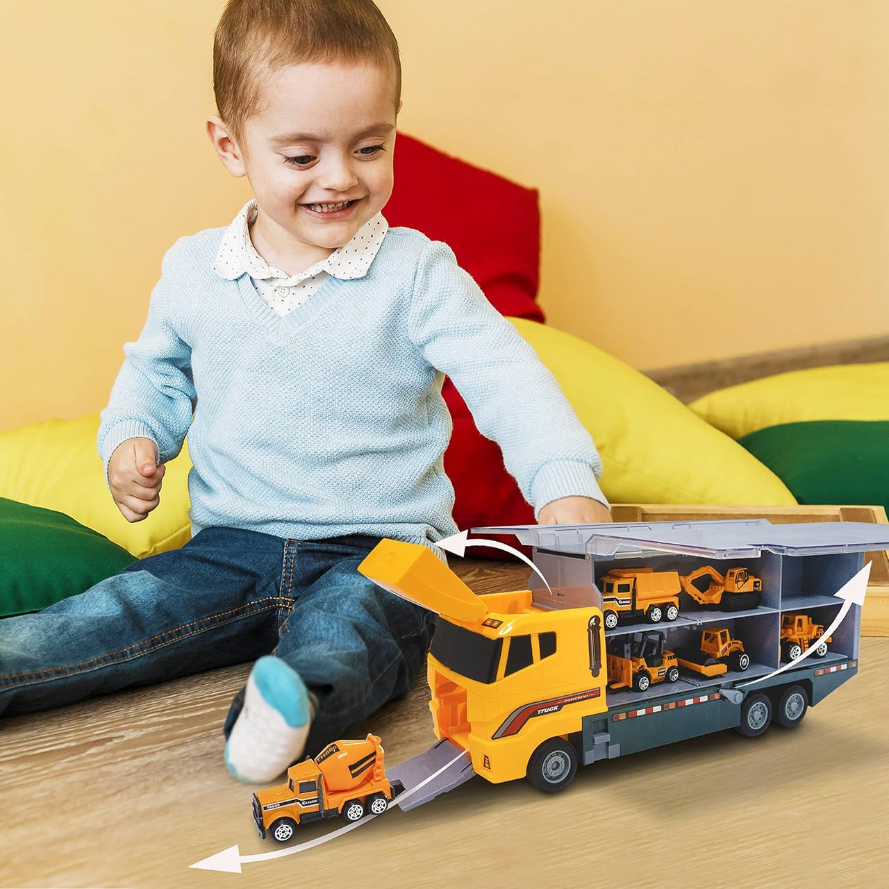 7 IN 1 CONSTRUCTION CONTAINER TRUCK